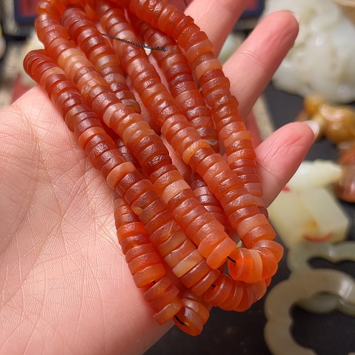 用***4玛瑙/玉髓合金颈饰