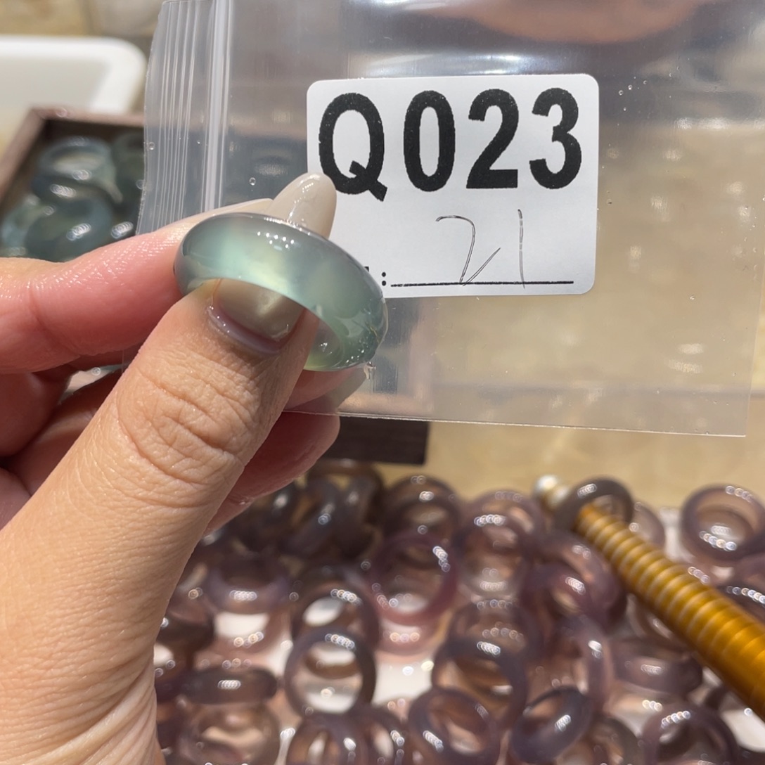 玛瑙/玉髓未镶嵌戒指023