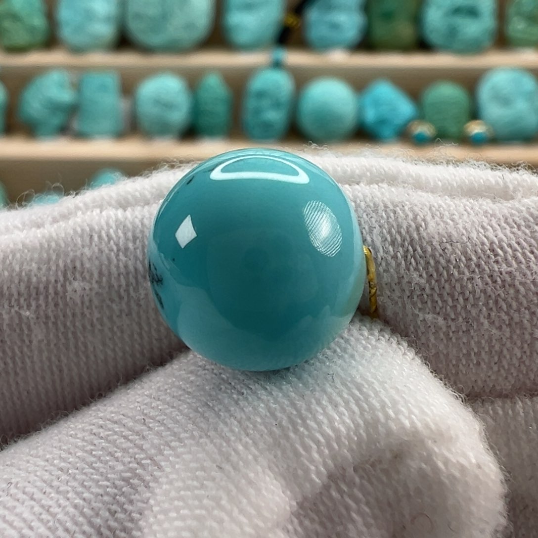 未镶嵌绿松石圆珠11mm