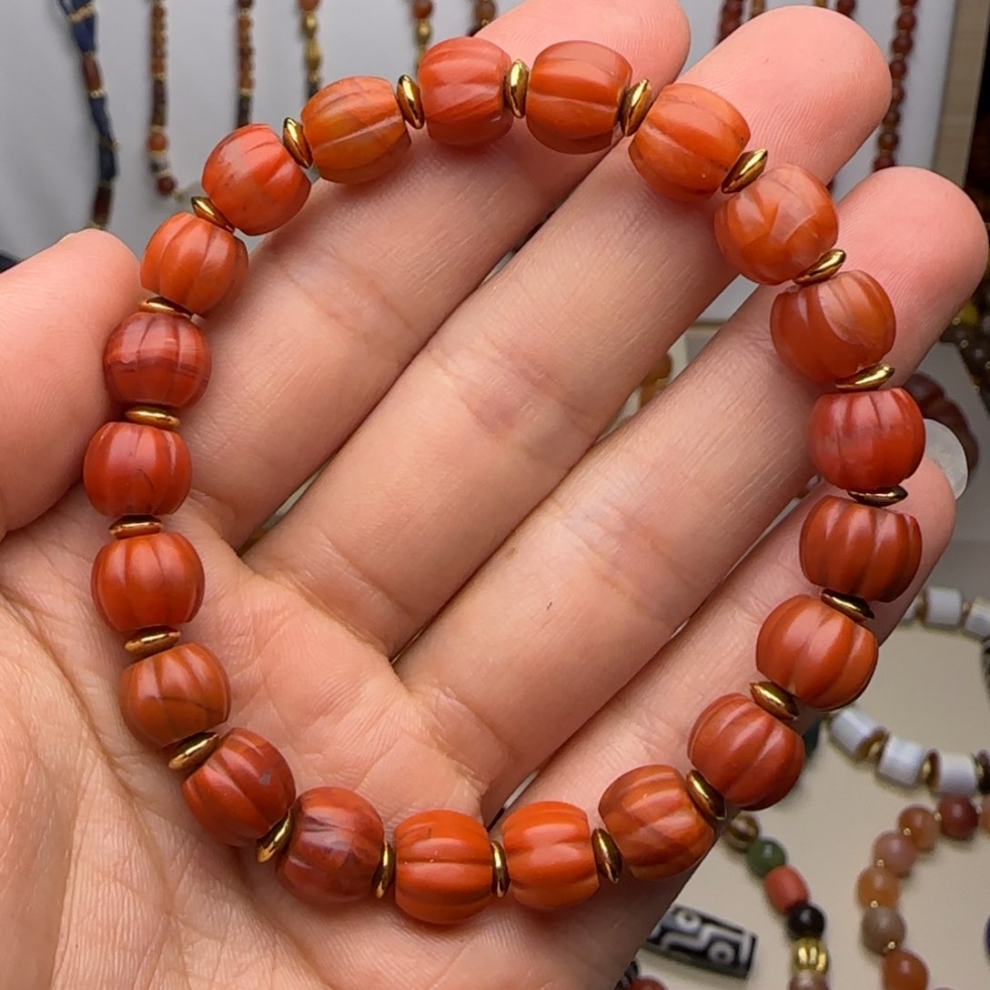 南红玛瑙手链未镶嵌di di guo guo guo