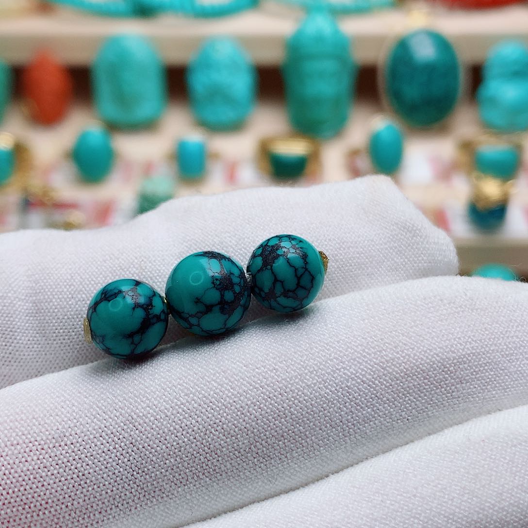 绿松石未镶嵌珠宝半成品