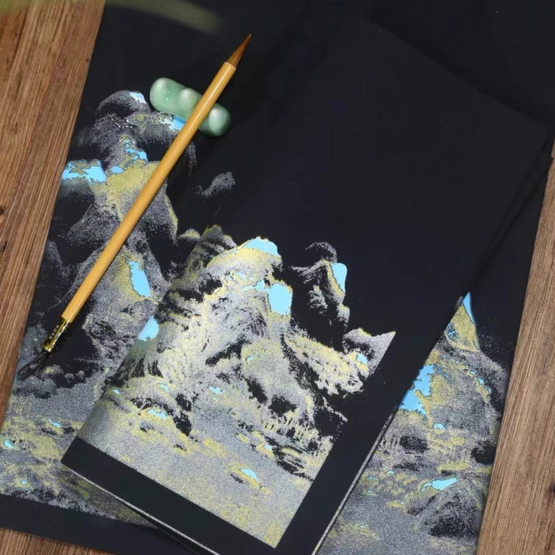 各款式蜡染千里江山图半生熟（3包一组）不挑款