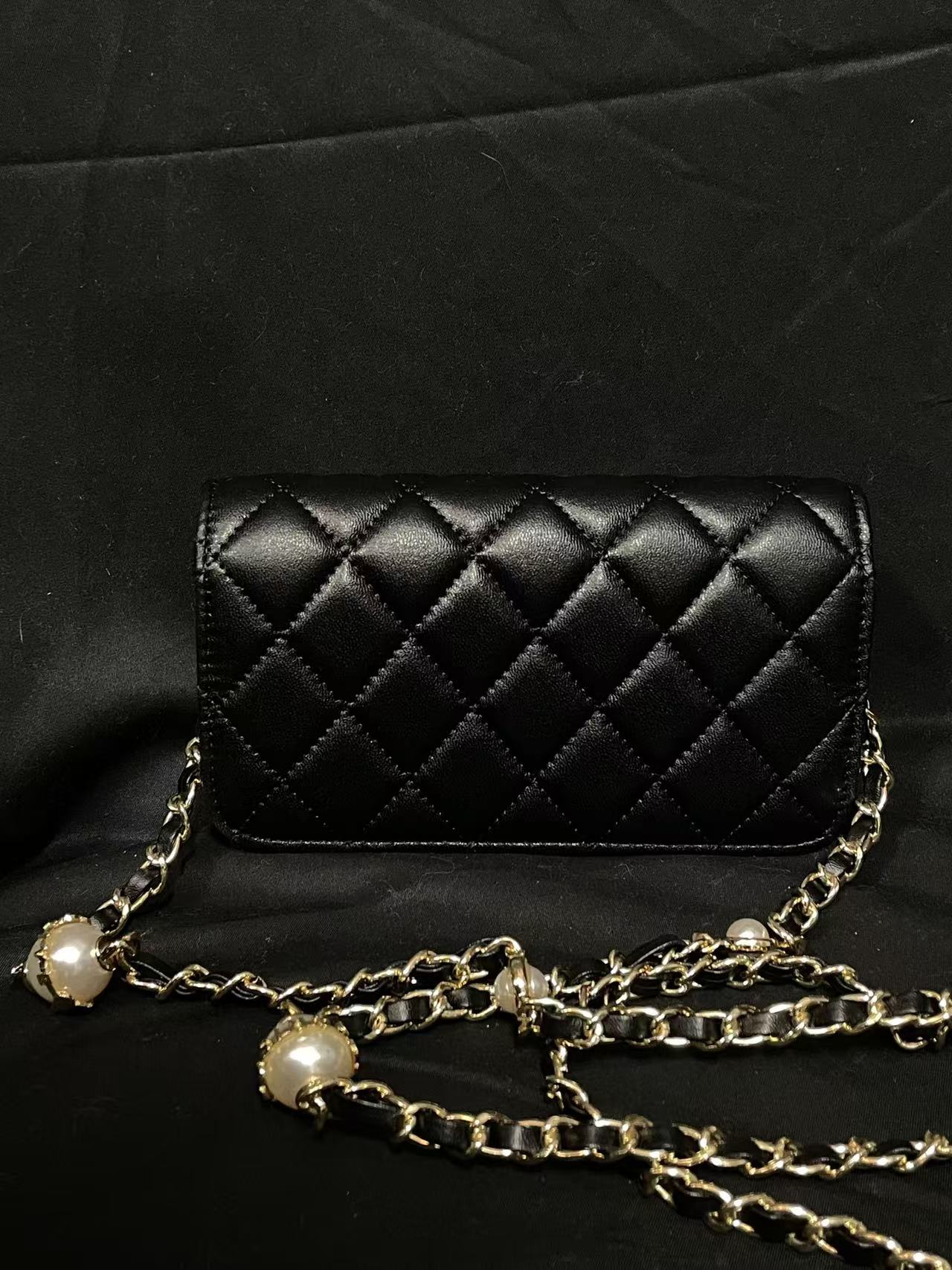 LQ-WITH-QUEEN真皮女包小钱包黑色-新