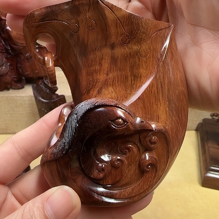 黄花梨/降香黄檀凤凰杯