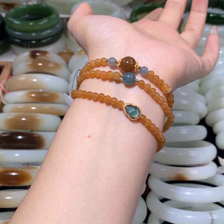 和田玉（糖玉）手链未镶嵌