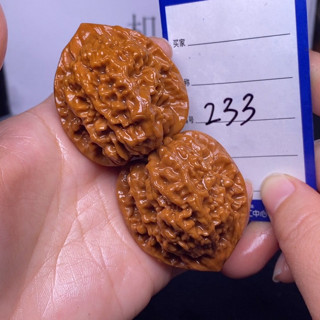 文玩核桃把件233/42官帽