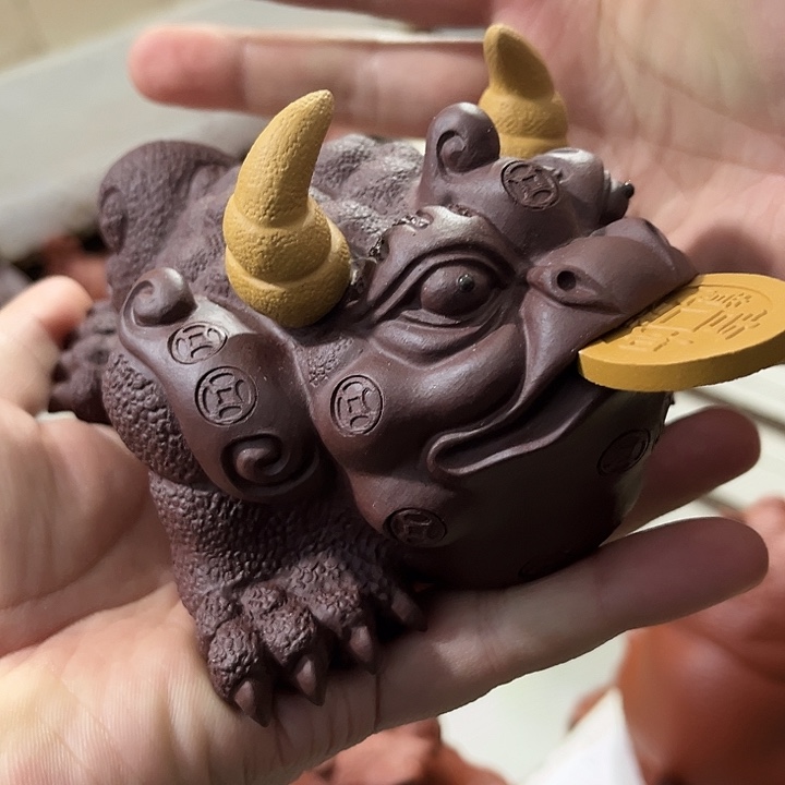 茶宠紫砂紫砂金蟾