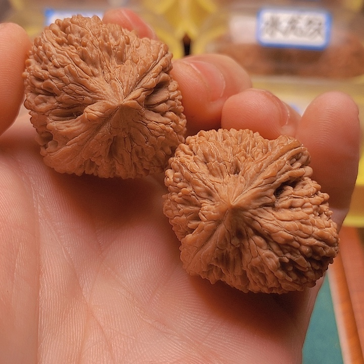 文玩核桃把件边36肚38全品大蒜头