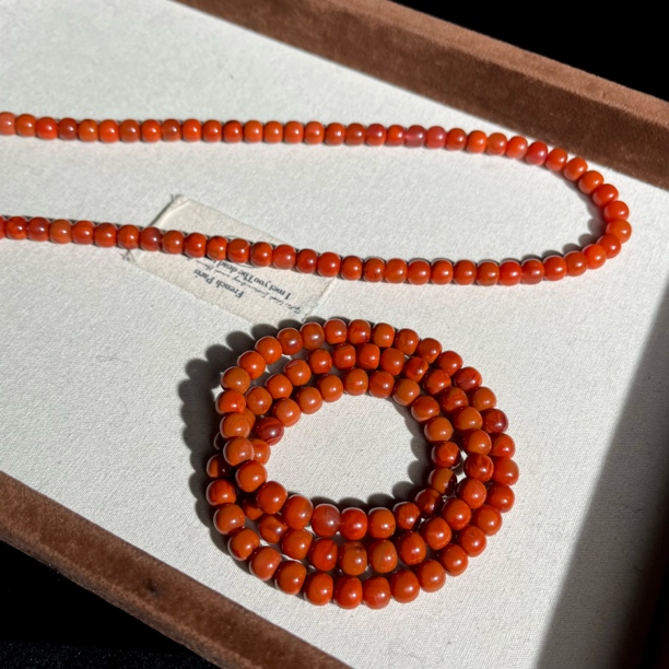 【大鱼甄选】无注胶瓦西料南红三圈手串7mm+XD25多样性发其一