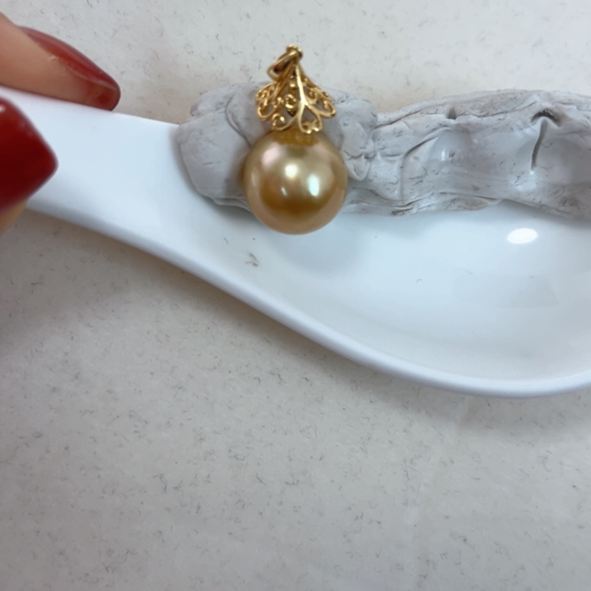 【闪购商品】银S925镶嵌颈饰海水珍珠13-14