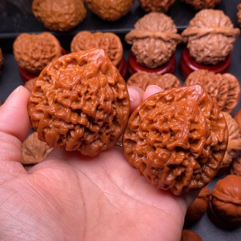 【闪购商品】文玩核桃把件48官帽