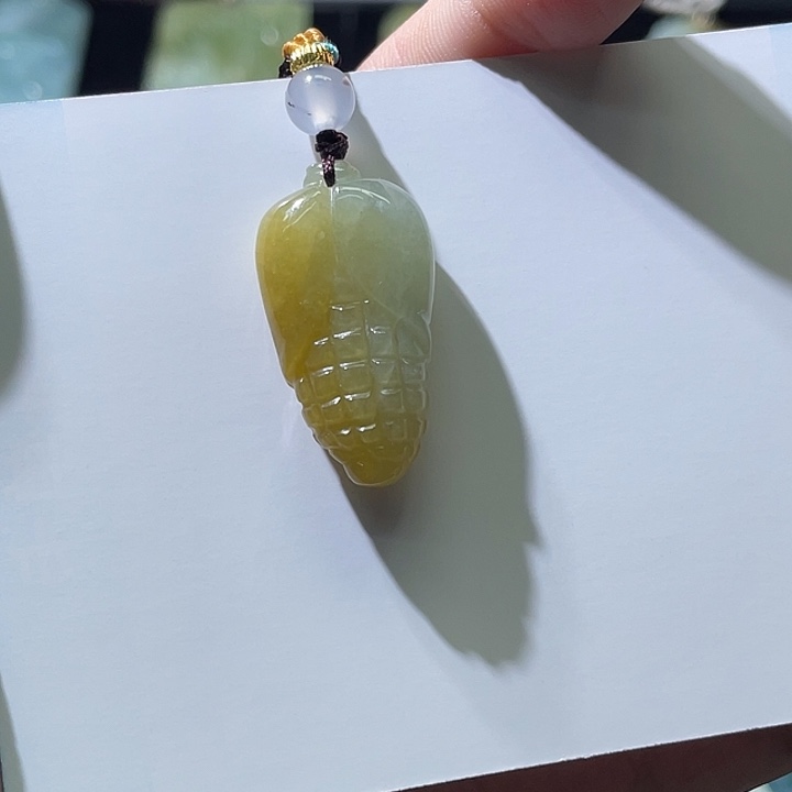 颈饰未镶嵌翡翠玉米