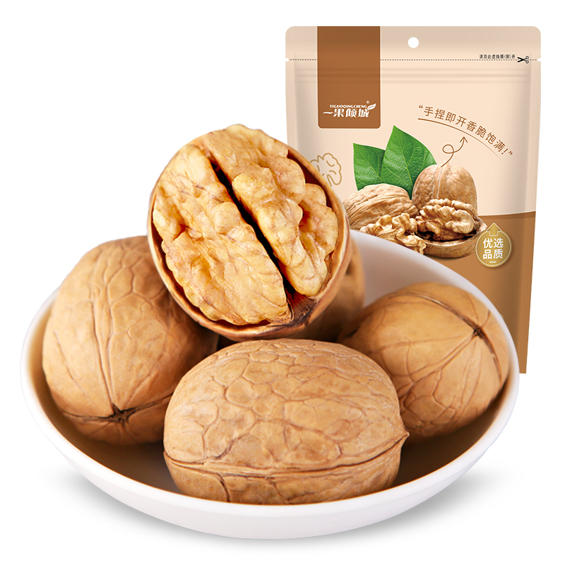 新疆特产25年新果阿克苏185纸皮核桃孕妇核桃壳薄如纸手捏即开