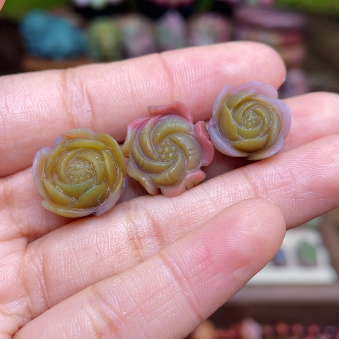 玛瑙/玉髓珠宝半成品未镶嵌盐源玛瑙花花福利