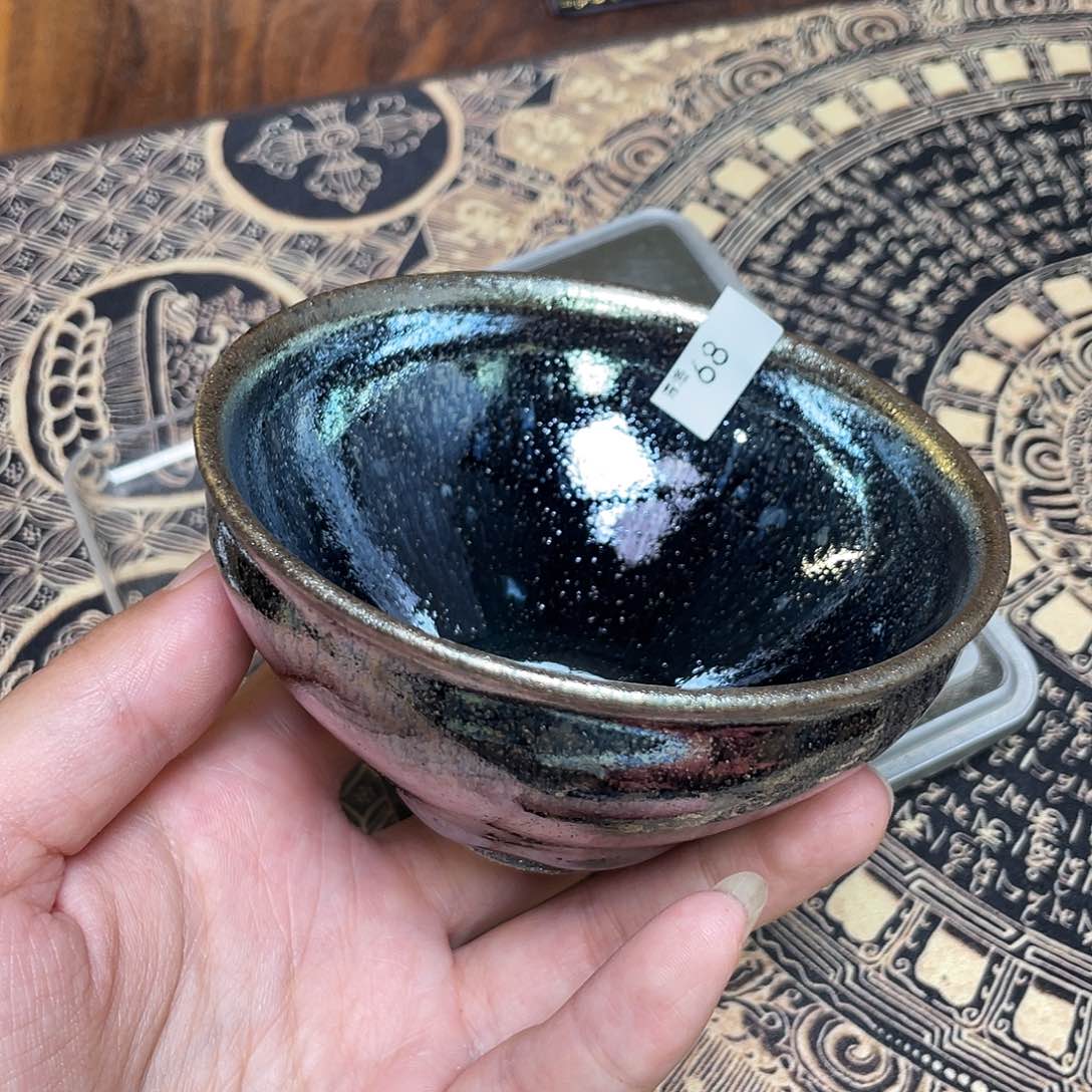 茶盏68 福临号建盏柴烧薄胎微瑕