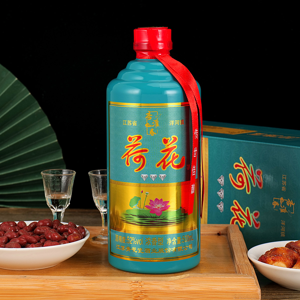 苏冠苏冠苏冠LG苏冠青花瓷荷花浓香型白酒52度（单瓶装）52度52度
