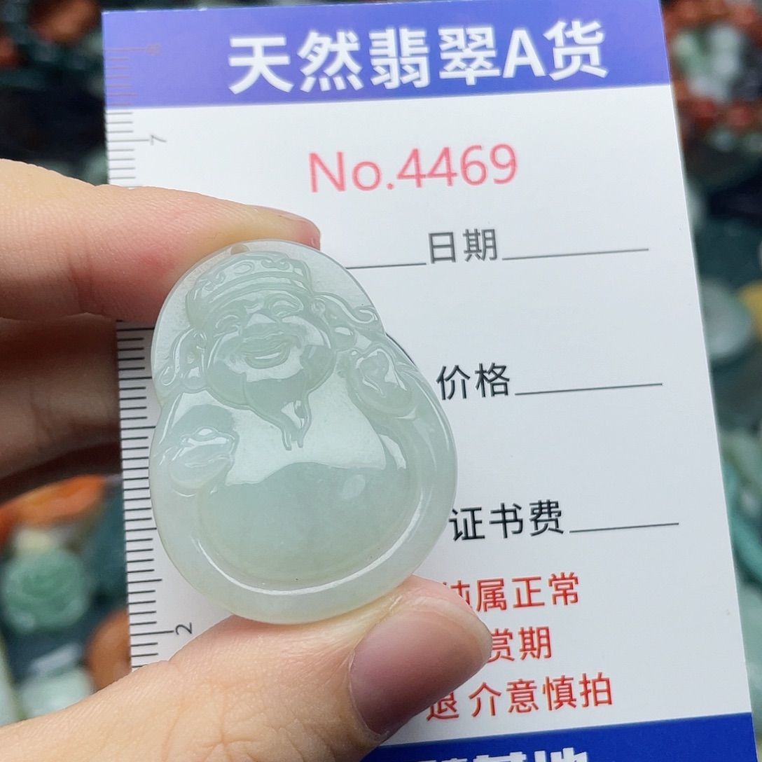 翡翠未镶嵌挂件4469