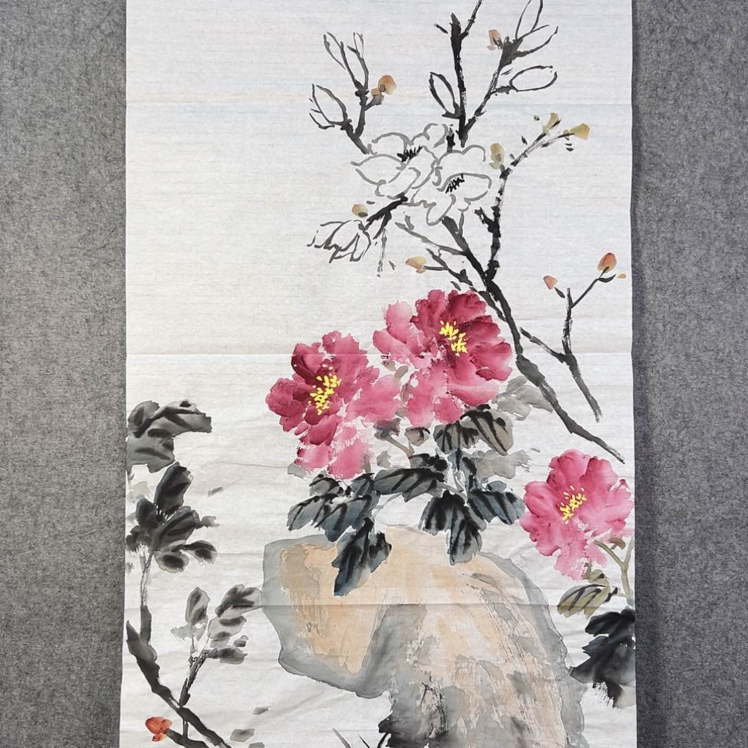 国画608 花鸟在此处飞翔也不太