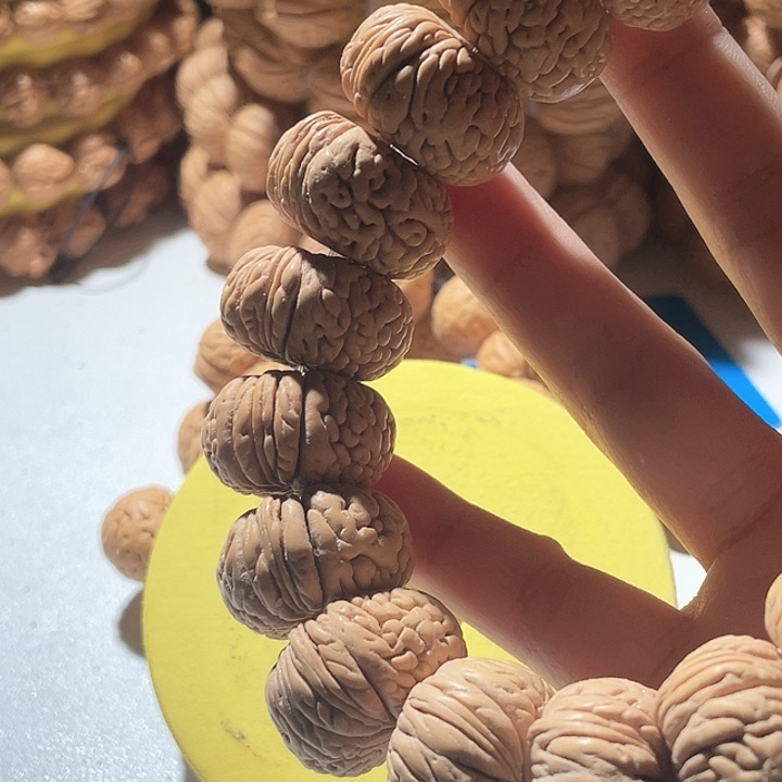 糖***墩吊坠桃核桃核手串夹板子47