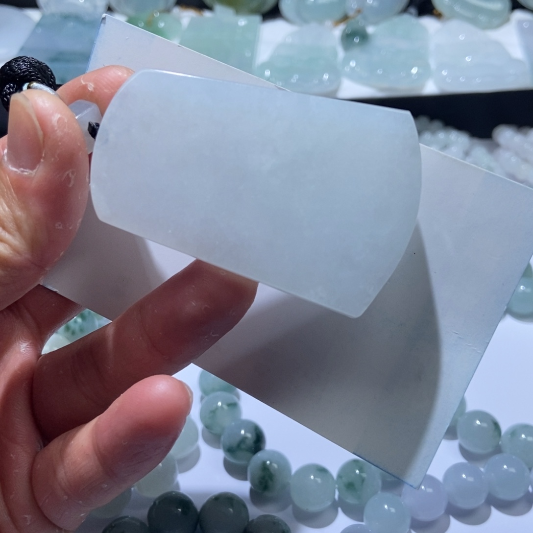 定制翡翠未镶嵌无事牌