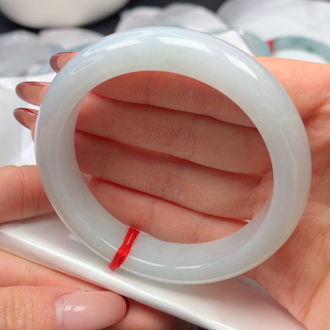 翡翠手镯未镶嵌57正圈