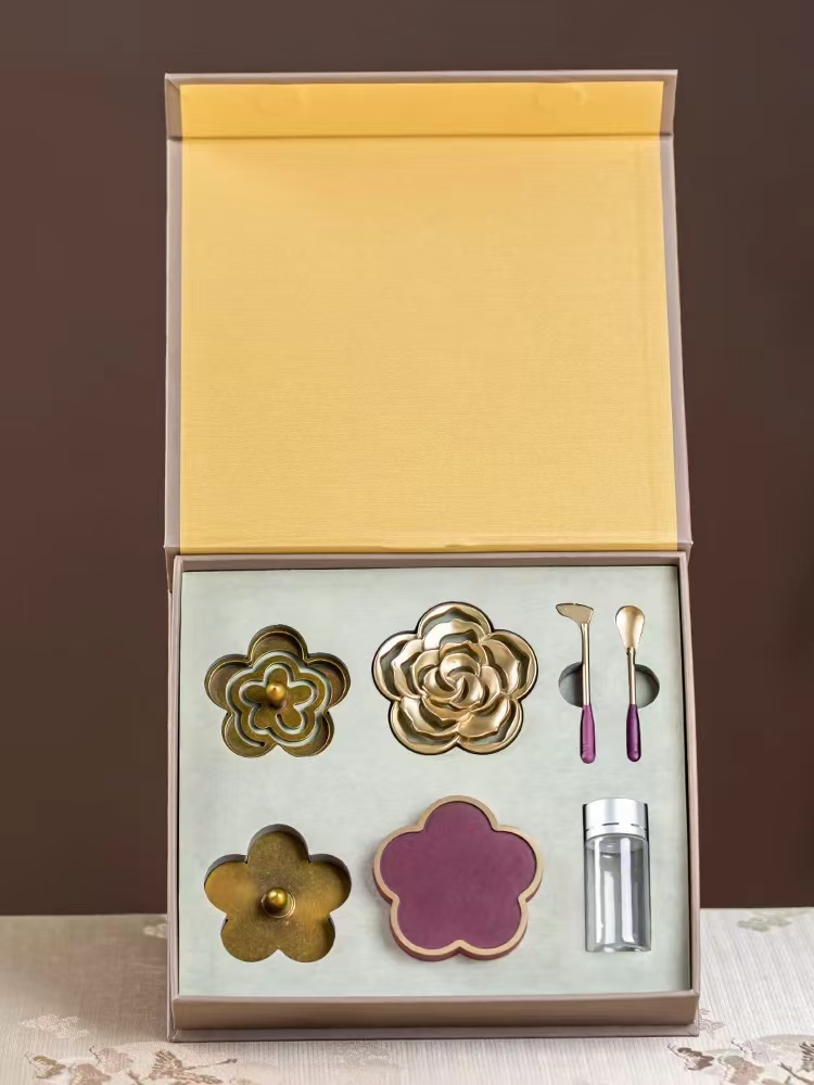 《紫陌春色》一体炉方便携带香篆礼盒套装