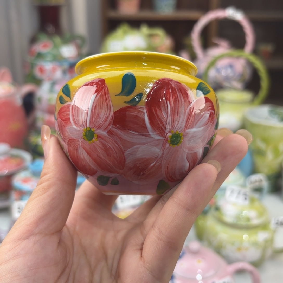 景德镇手绘高温釉下彩陶瓷茶具