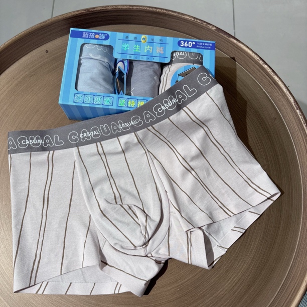 青少年发育期夏季平角内裤7A级全裤抑菌3条装内裤