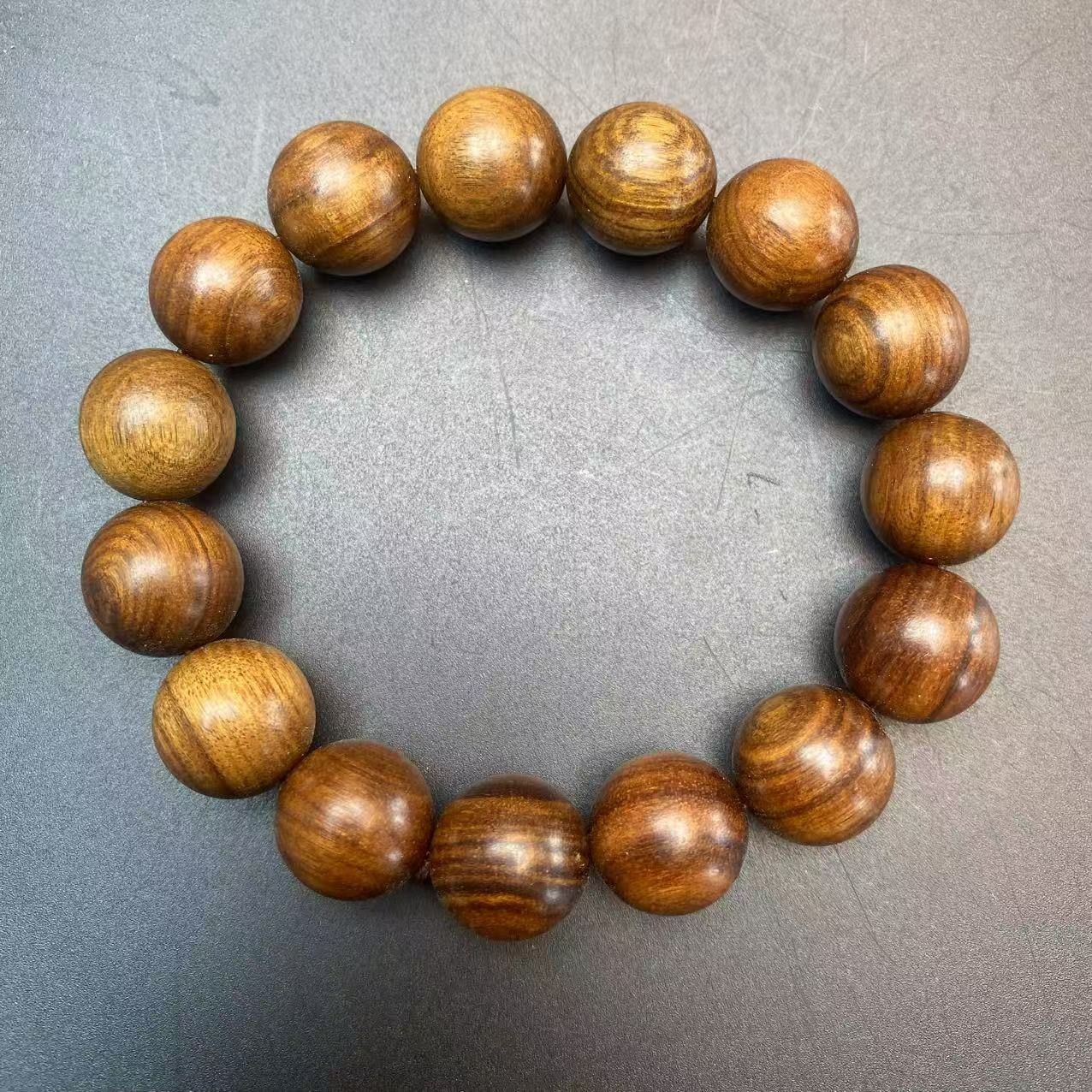 黄花梨圆珠单圈手串涵哲堂高端精选W035