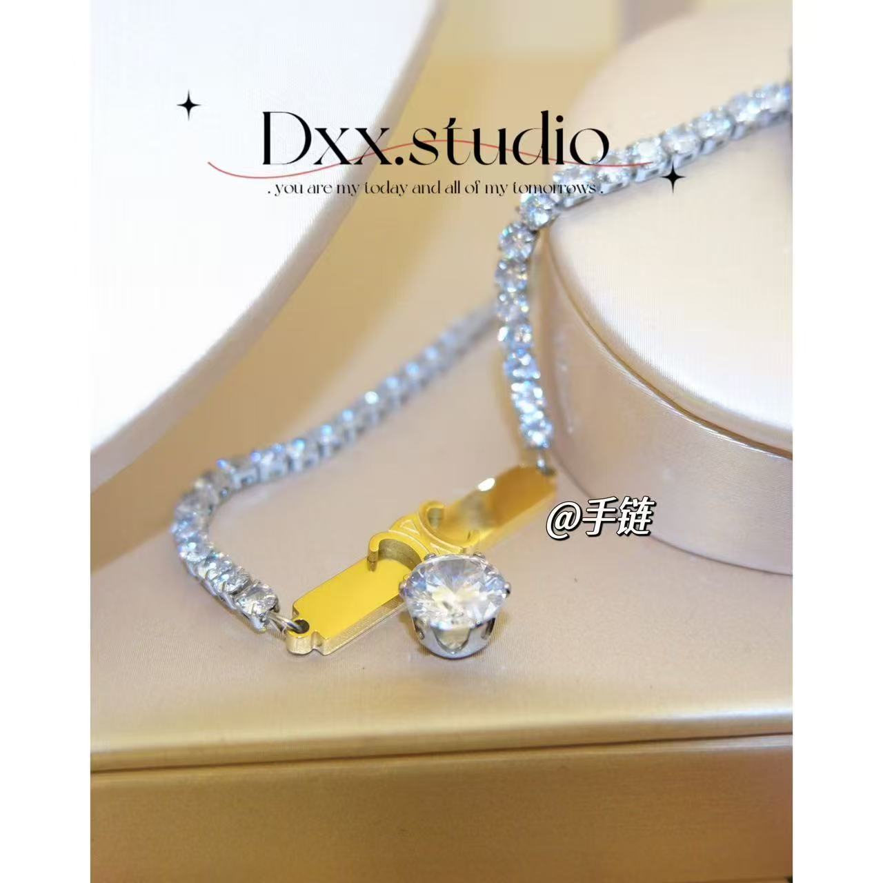 铜合金锆石手链 小众设计百搭ins手链49969