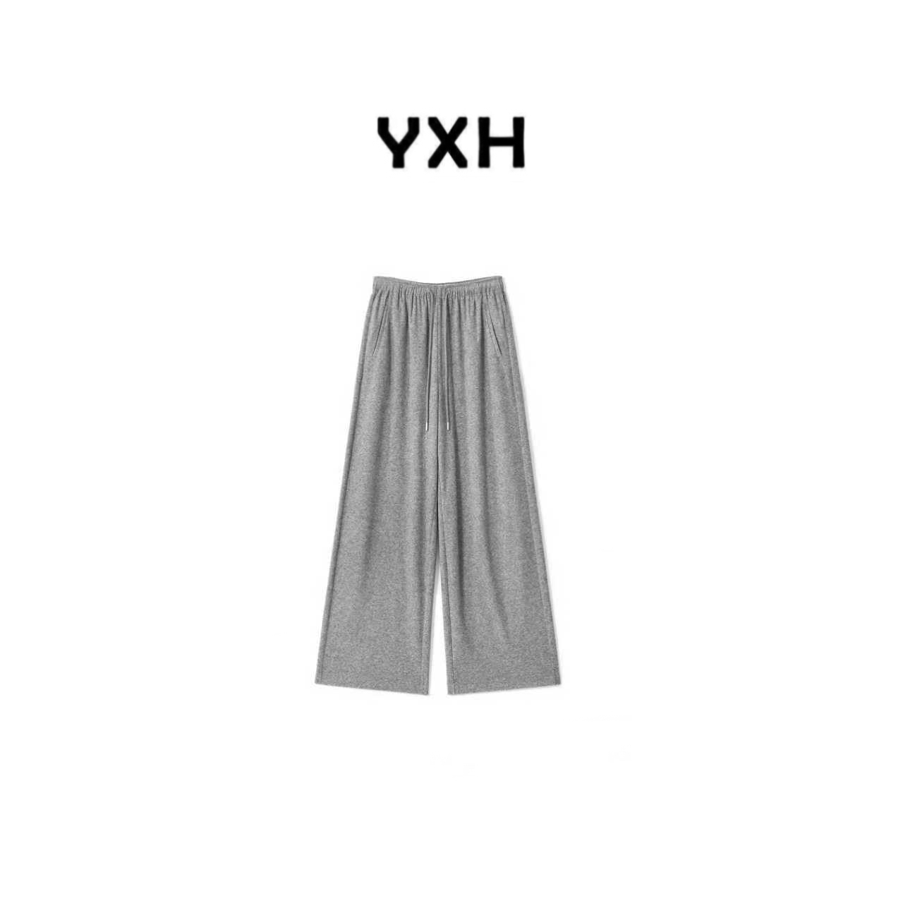 JZ【格雷阔腿卫裤】云柔知性高腰显瘦长裤百搭时尚休闲裤子JZ77805