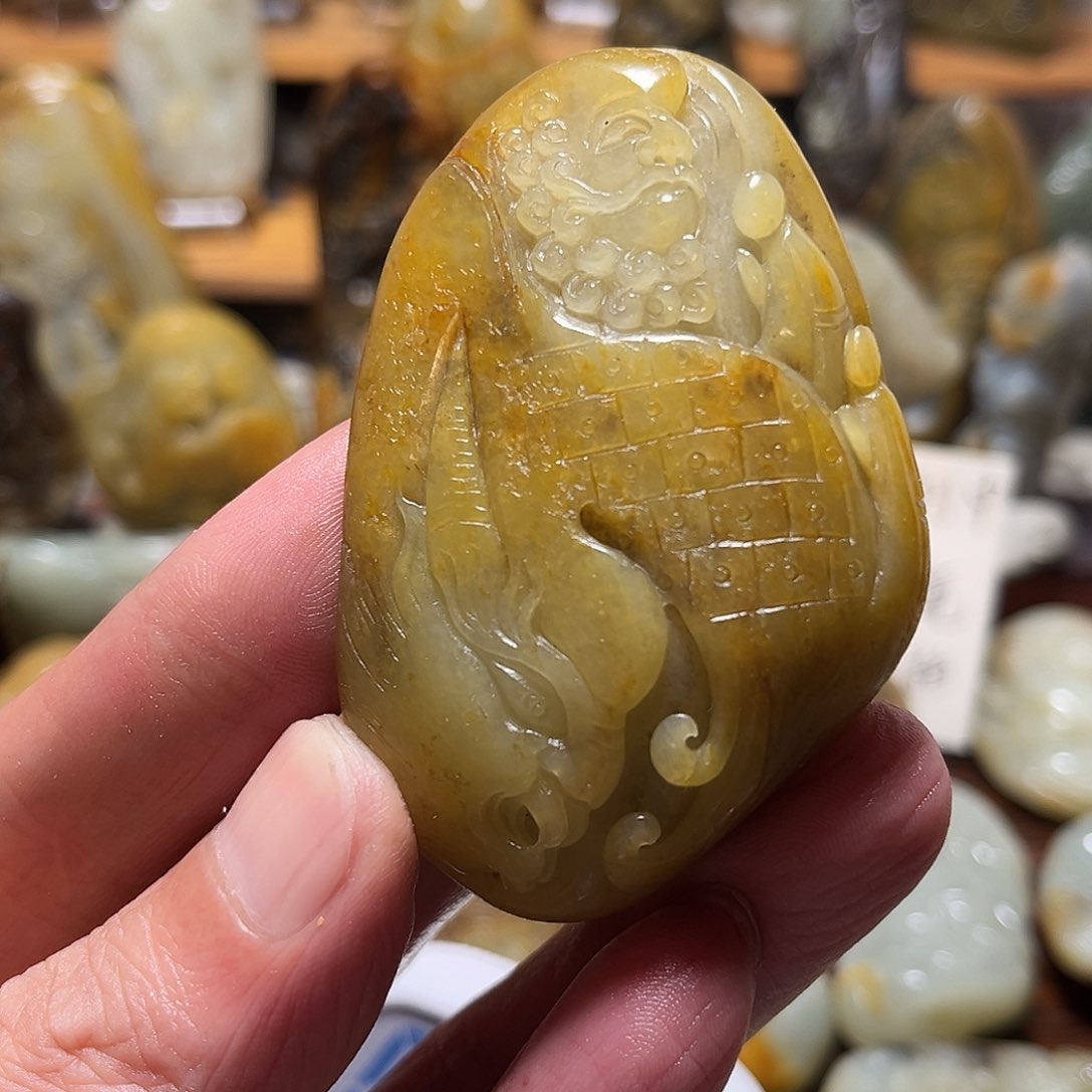 山***渔和田玉（子料）未镶嵌挂件