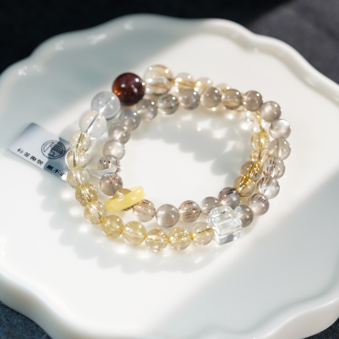 左边婷姐丨水晶多圈手串（B1109）
