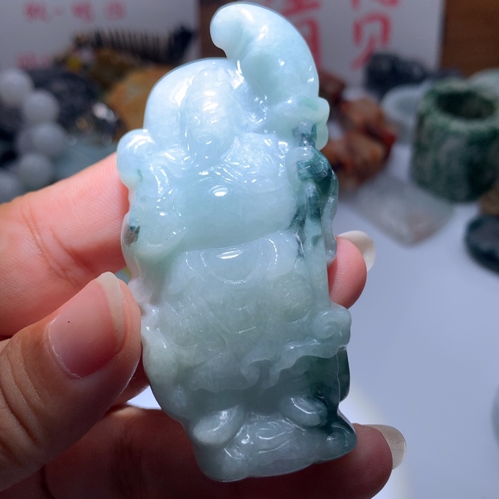 翡翠未镶嵌颈饰保真天然A货翡翠