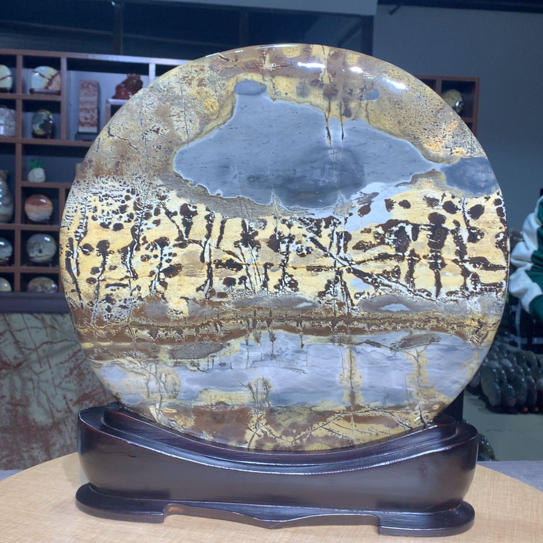 紫砂广西国画石，观赏收藏