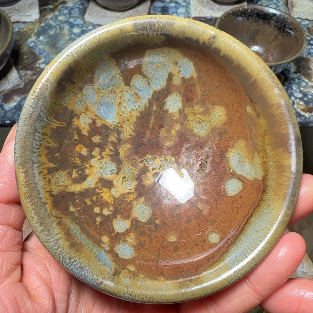 柴烧建盏茶盏茶杯304