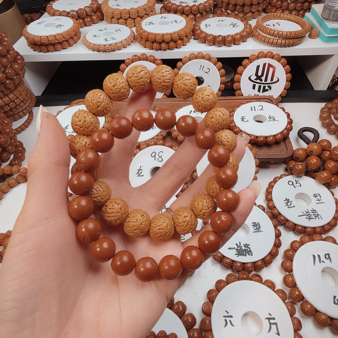 唔***悟桃核手串桃核原皮