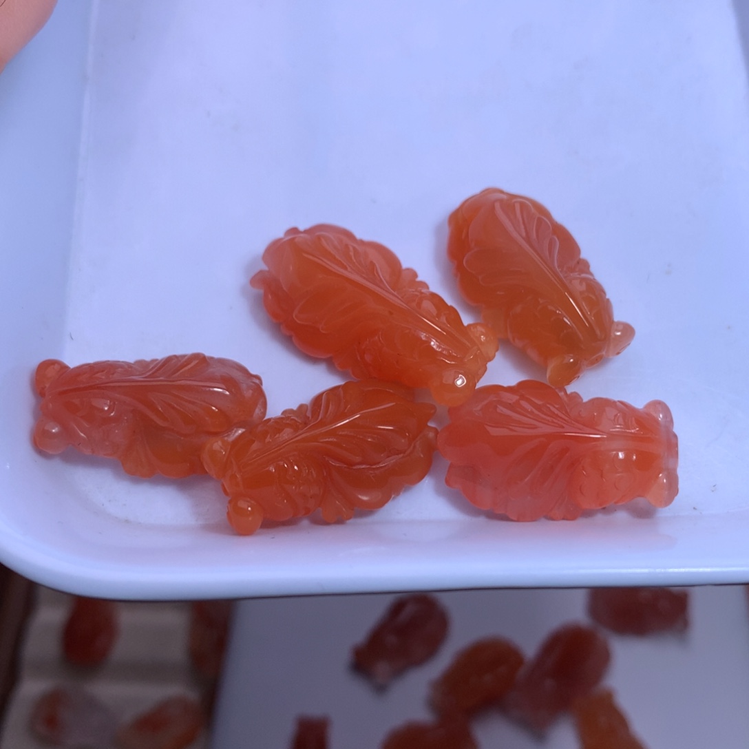 琪***迷南红玛瑙未镶嵌珠宝半成品金鱼