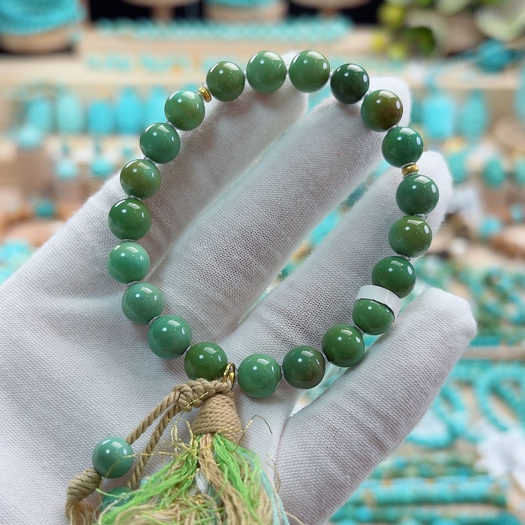 绿松石18K金镶嵌珠宝奇石