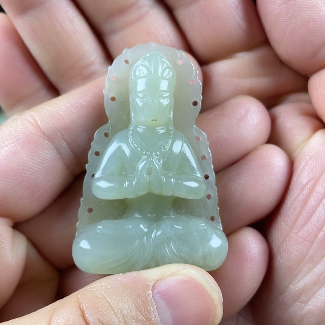 和田玉（糖玉）挂件未镶嵌