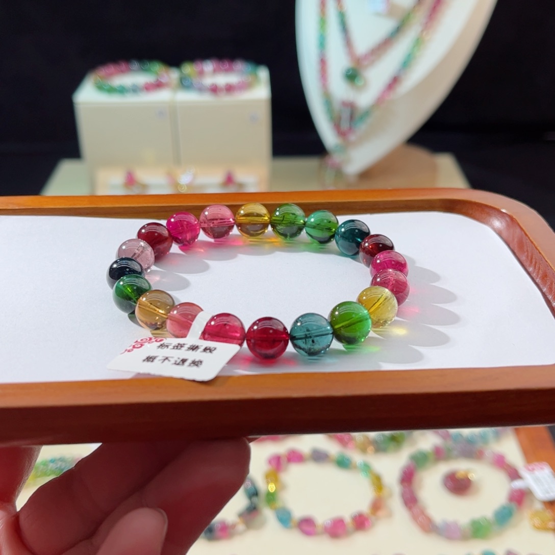 碧玺手串未镶嵌手串