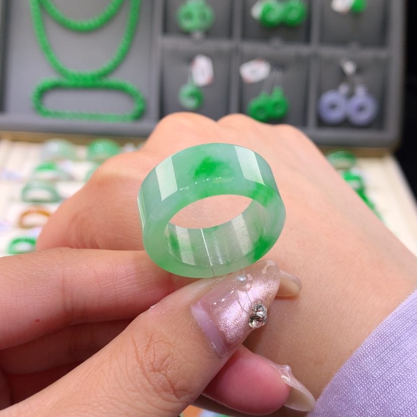 【闪购商品】未镶嵌戒指翡翠19-20号