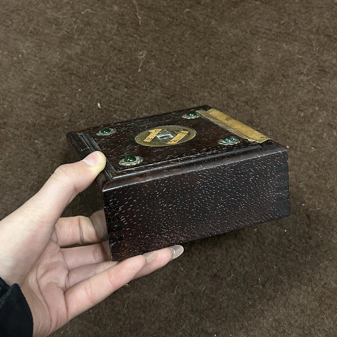 【闪购商品】闷 四绿同前谭木盒摆件复古工艺