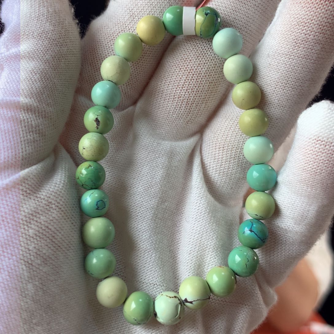 绿松石珠宝奇石未镶嵌手串