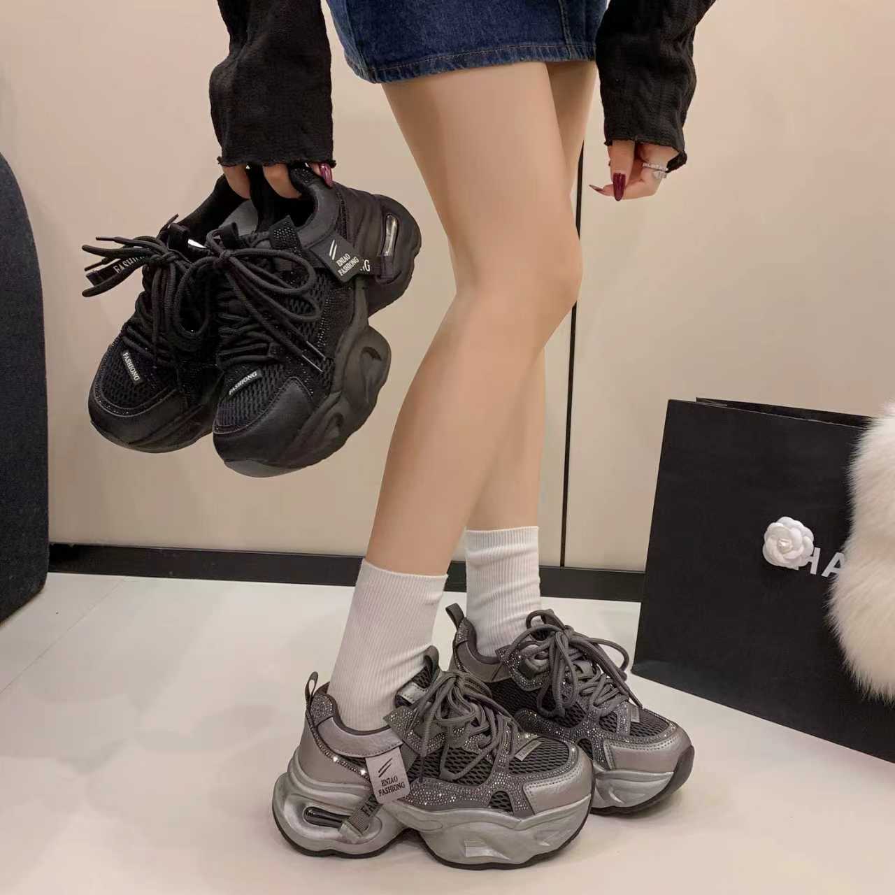 【刘姐高货】休闲（单里）女款老爹鞋厚网百搭时尚防滑1903