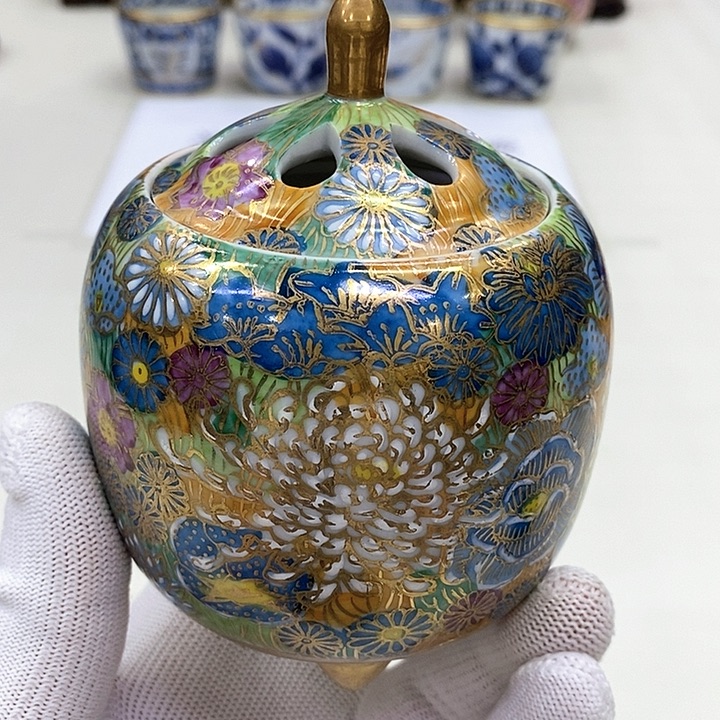 摆件进口瓷器九谷