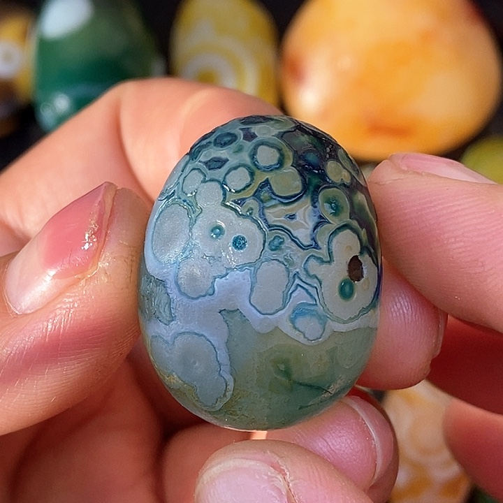 花眼玛瑙奇石饰品无孔