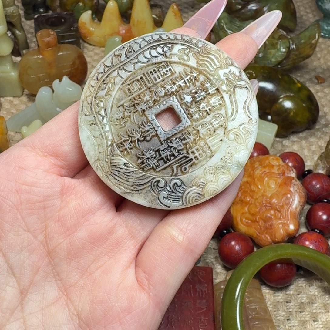 吊坠白玉菩提挂件