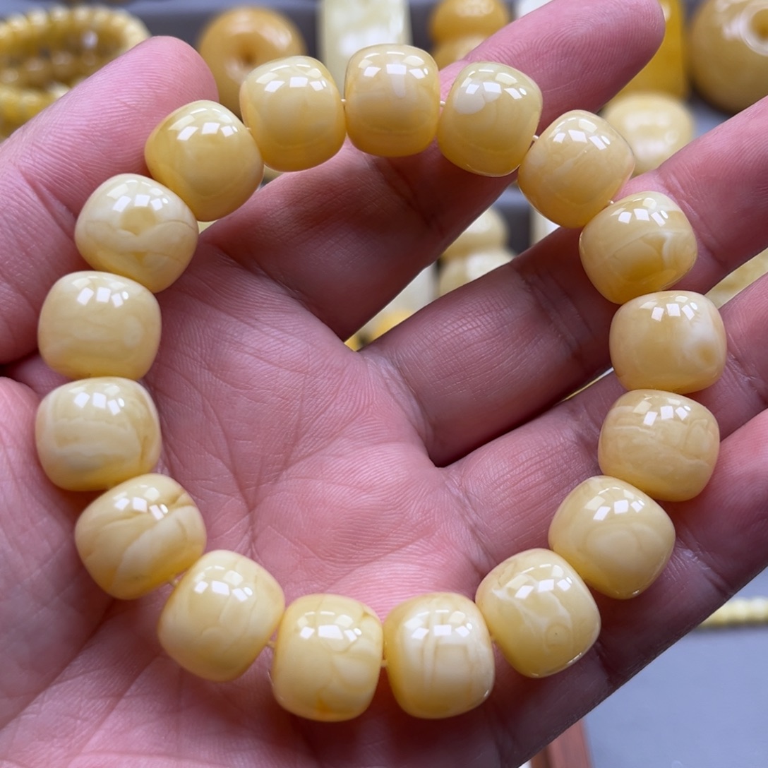 琥珀未镶嵌手链手串