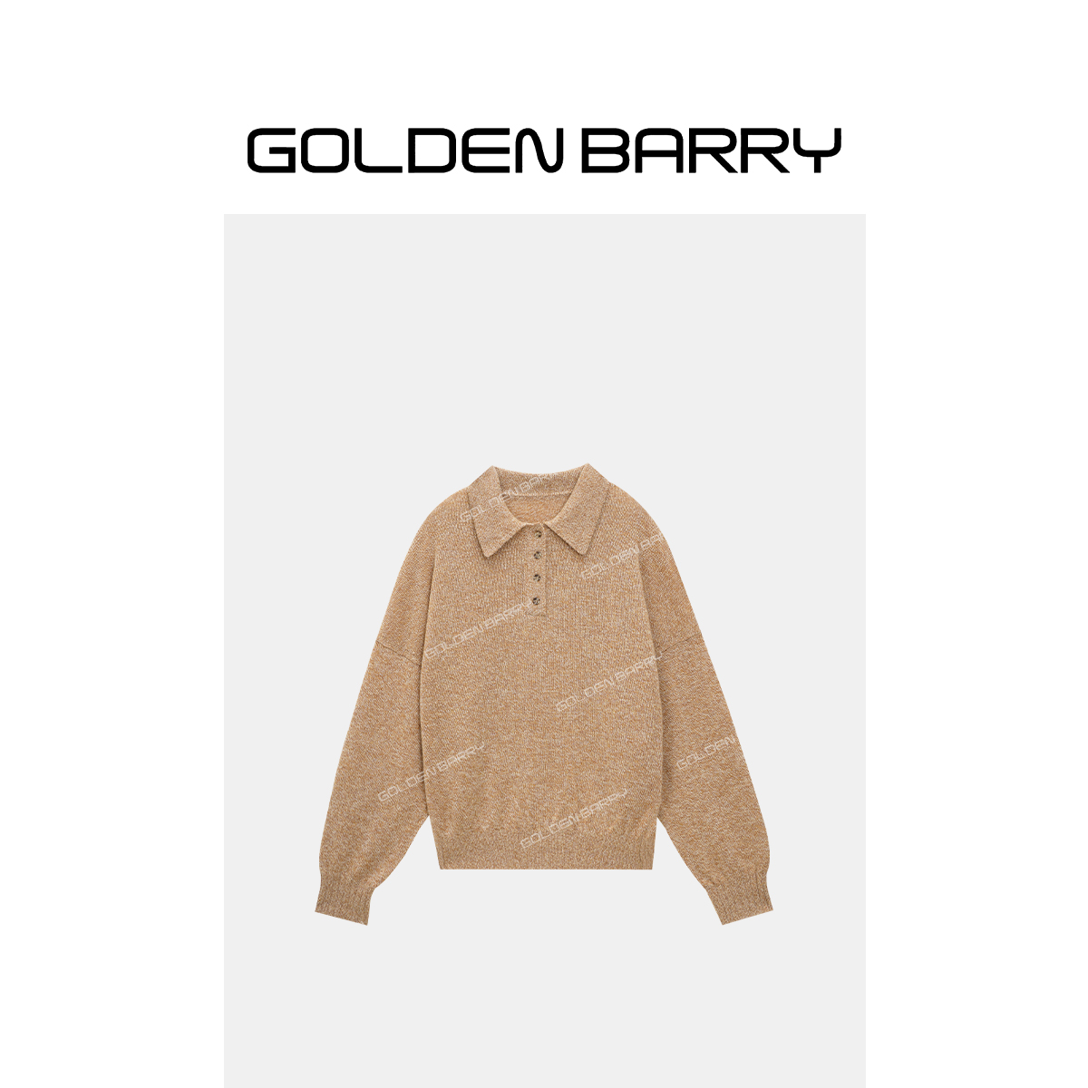 GOLDENBARRY|243108时尚POLO领针织衫